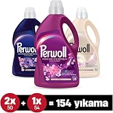 Perwoll Sıvı &Ccedil;amaşır Deterjanı 3'L&uuml; Set :A&ccedil;ık Renk 2.97L X1, &Ccedil;i&ccedil;ek Cazibesi 2.75L X1, Koyu Renkler 2.75L X1