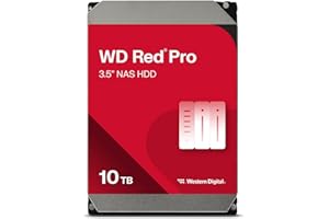 WESTERN DIGITAL WD Rosso Pro 10TB 3.5" NAS Hard Disk Interno, 7200 RPM, WD102KFBX