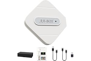 HERILIOS Android Auto Wireless Adapter UK, 2024 Upgrade Version Wireless Android Auto Adapter Wired to Wireless, Smartphone to Car Screen with Easy SetupFast and No Delay for Cars from 2015 + & Android Phone