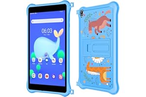 Blackview Tab 5 dla dzieci, tablet z systemem Android 12 8'' HD+ wyświetlacz IPS, czterordzeniowy 5 GB RAM+64 GB ROM (zewnętrzna karta SD 1 TB), bateria 5580mAh, podwójny aparat 0,3 MP+2 MP, WiFi