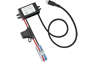 YABOANG DC/DC Buck USB-MICRO Convertitore di tensione da 8-32V a 5V con fusibile 5V3A 15W MAX Trasformatore di potenza per automotive, luci LED, cantieri, strumenti e altro.