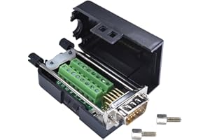 Oiyagai Plastique DIY D-Sub DB15 VGA Mâle Coque Breakout Bornes de connecteur Male