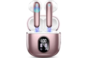DRSAEC Wireless Earbuds, Bluetooth 5.3 Headphones 2024 Wireless Headphones in Ear with ENC Mic, Bluetooth Earphones Noise Cancelling Ear buds with 50H Hifi Stereo, IP7 Waterproof Headset, USB-C, LED Display