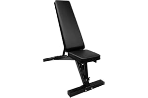 BODYRIP Adjustable Weight Bench for Full Body Workouts - Incline, Decline, and Flat Positions - Foldable weight bench for Strength Training and Weightlifting, Perfect for Home Gym - Sturdy Weight Bench