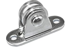 YCFISH Pulley Wheel, Pulley Block Silent Pulley Wheel, Washing Line Pulley Kit, Stainless Steel Wall Mounted Pulley Ball Bearing Pulleys Adjustable Angle Pulley for Handling And Moving Sliding Wire Rope