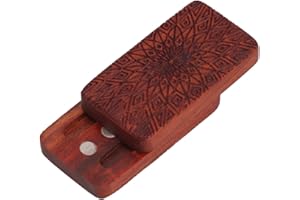 SUNGOOYUE Ciche Zabawki Fidget, Zabawki Antystresowe, Suwak Fidget Czerwone Drzewo SandałOwe Stress Relief Grawerowane Fidget Slider Toy do Biura (Ograniczony słonecznik)