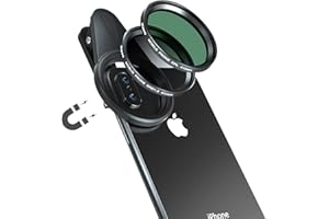 Kase 41 mm magnetisches Handy-Objektiv-CPL-Filter-Set, inklusive rundem Polarisationsfilter, weichem Verlaufsfilter ND1.2, Objektivclip für iPhone 14, 13, 12, 7 XR X XS, Samsung Android Smartphone