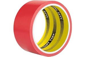 LLPT Duct Tape | Premium Color Fabric Gaffer Tape | Heavy Duty Waterproof Cloth Repair Tape for DIY Indoor Outdoor Use | 1 Pack 50MM x 9M | Red (DT601RD)