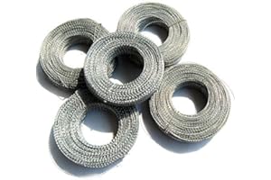 WUBAO(R) Lead Sealing Wire Secure Meter Seals Stainless Steel Wire for Plastic Meters 0.6mm 100m