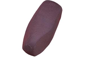 MOCNT Coprisedile per Moto Antiscivolo Impermeabile Coprisella per Moto Copri Sedili Motocicletta 3D Rete Traspirante Copri Sella Coprisedile Isolamento Termico Rosso XXXL