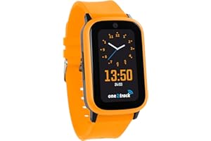 ONE2TRACK Connect UP Orange | Kids Watch with GPS Tracker | Kids Smart Watch with SOS Button, Location, Chat, Video Calls, Security Zones, School Mode & More. Includes Built-in SIM Card, Parent App & Screen
