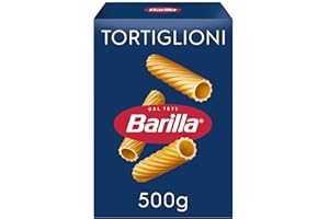 Barilla Tortiglioni – Authentic Italian Pasta Made with Durum Wheat – Classic Short Shape Pasta - For Pasta Bakes - Single Pack of 1 x 500g