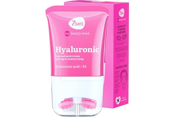 7Days Crème Hydratante Pour Le Visage À L'acide Hyaluronique - Hydratant - Crème Raffermissante Pour Le Cou Avec Vitamine C, 80 ml
