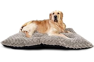 Victoria & Carter Large Dog Bed (102 x 70cm) Ultra Soft Pet Bed, Premium Plush Mattress Cushion For Medium Or Large Size Pets, Can Be Used For Dog Crate. Machine Wash & Dryer Friendly. (Taupe)