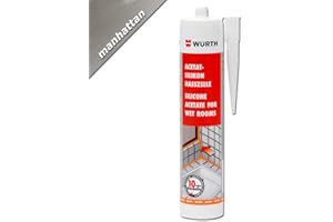 WURTH Würth Acetato – Silicona Horno húmedo Manhattan 310 ml cartucho