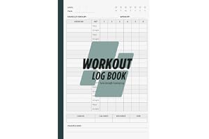 Workout Log Book: Daily Fitness Tracker and Progress Journal for Men and Women