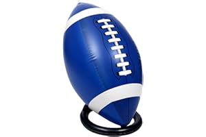 Bencailor Christmas Giant Jumbo Inflatable Football with Tee Set Fun Football Party Decorations Large Blow up Football for Games Sports Themed Supplies Decor Photo Props Birthday Gifts, 37 x 22 Inch