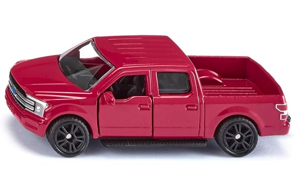 siku 1535, Ford F150, Métal/plastique, Rouge, Pneus en caoutchouc, Voiture jouet pour enfants, Portes ouvrables