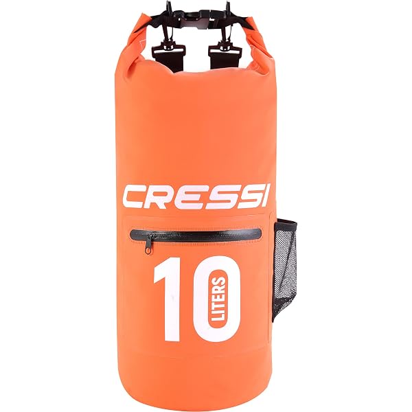 Dry Bag Impermeabile 100% – Sacco Asciutto Per Kayak, SUP, Spiaggia E Campeggio, Arancione Mimetico, Tracolla Inclusa