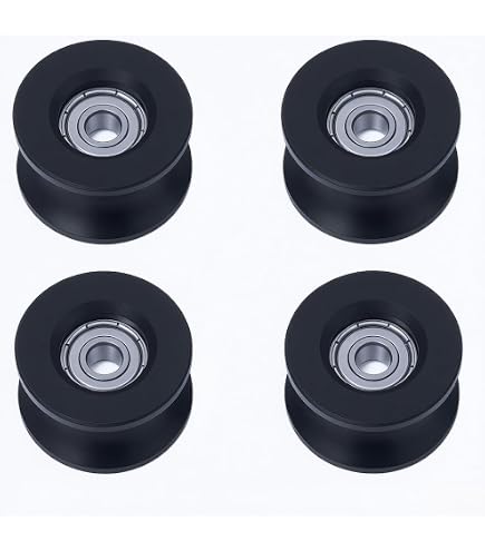 Poulie Damper Poulie, 4pcs 0840UU Poulie De Guidage à Galet En U