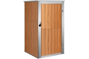 vidaXL Cobertizo de Herramientas Jardín Accesorio Cubierta Organizador Espacio Almacenamiento Caseta con Puerta para Casa Acero Galvanizado