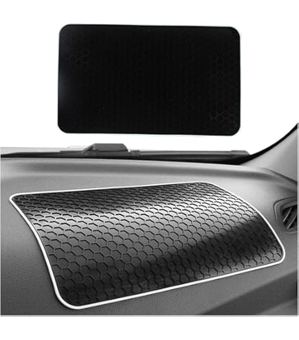 Tappetino Antiscivolo Per Cruscotto Auto - Universale, Nero, 40x20 Cm, In PU - Foto 4