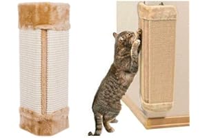 ALAYSTAR Pet Cat Kitten Corner Sisal Wall Scratching Post Board Sisal Cats Rope