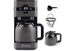 BARISTA KAFFEE & TECHNIK Barista Cafetière filtre Touch Iso | Cafetière avec carafe isotherme | Filtre avec écran digital & minuterie | 900W | pour 8 tasses | Verseuse 1,25 litre