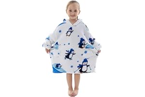 Kuceng Kids Oversized Hoodie, Cute Animal Snuggle Hoodie Kids – Soft & Warm Oversized Blanket Hoodie Kids, Fleece Wearable Blanket for Girls & Boys 3-6 yrs