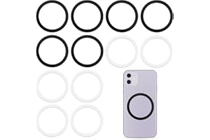 JIYIN 12 sztuk pierścieni magnetycznych do etui na telefon komórkowy, metalowe pierścienie, samoprzylepne, metalowe naklejki na płytkę metalową do samochodu, uchwyt na telefon komórkowy