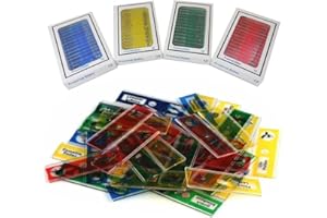 48pcs Prepared Microscope Slides,Biology Plastic Animals Insects Plants Flowers,Mgoodoo Lab Specimens Portable Educational Microscope Slides(4 Boxes)
