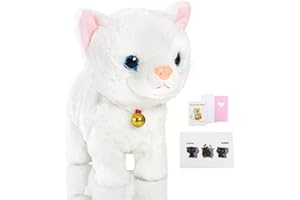 Smalody Interactive Plush Toys, Novelty Sound Control Electronic Cat Interactive Toys Electronic Pets Robot Cat Gift For Children Kids