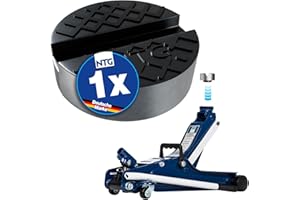 ‎NTG NTG Gummiauflage für 2 to Wagenheber für Verschiedene Modelle mit Extra Aufnahme auf der Rückseite, sicherer Halt Power PAD Wagenhebergummi Auflage Wagenheber Jack pad (Mit Aufnahme 1 Stück)