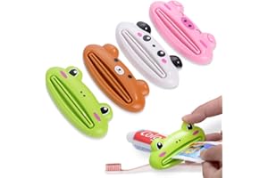 ZEPIQOR 4 Pezzi Spremi Dentifricio,Spremi Tubetto,Spremi dentifricio Manuale, Tube Squeezer, Spremi Tubetti per Dentifricio, Crema Mani, Latte Detergente,Tubetti per Vernice, Cosmetici