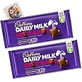 Chocolate Dairy Milk Fruit & Nut Chocolate Bar Pack of 2x 110g (220g) | Rich & Nutty | Delightful Treats | Gift for All Occasions | Suitable for Vegetarians