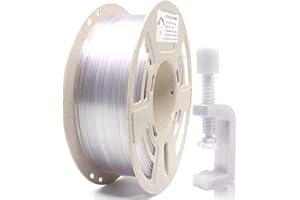 RepRapper Easy-to-Print Transparent PETG Filament for 3D Printer, Dimensional Accuracy +/- 0.03 mm, 1kg Spool(2.2 LBS), Stronger Toughness, Fit Most FDM Printers