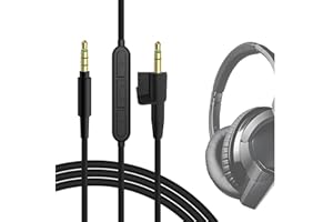 GEEKRIA QuickFit Audio Cavo con Microfono Compatibile con Bose Around-Ear AE2i, AE2w, AE2 Cavo, 2.5mm Cavo Stereo Sostitutivo con Microfono in linea e Controllo del volume(1.2m)