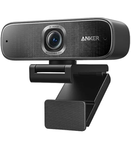 Logitech Webcam AnkerWork C310 Webcam 4K Webcam 12 Megapixel AI