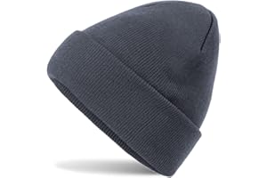 HATSATAR Hatstar Wintermütze | Damen Beanie Mütze | Herren Feinstrick Beanie | für Frauen Männer Unisex | Cuffed Hats Weich & Warm