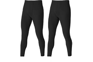 BEGIANT 2-pack Long Johns för män termiska underkläder byxor | Fukttransporterande baslager ultramjuka termiska leggings vint