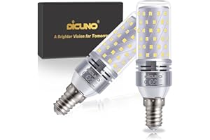 DiCUNO E14 LED Bulb 10W, E14 Small Edison Screw Light Bulbs, Cool White 6000K, 130W Incandescent Equivalent, 1400LM Non-Dimmable, 230V, SES Corn Light for Home Lighting, Pack of 2