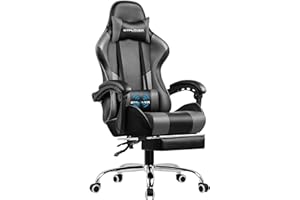 GTPLAYER Krzesło do gier Ergonomia Krzesła dla graczy do masażu podparcie lędźwiowe chowane pedały zielone