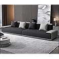 Comfynest Dark Grey Nordic Style L-Shaped Sofa with Fabric Upholstery for Leisure and Simplicity (4 Seater)