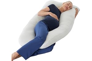 ‎ALPINE PLUS Alpine Plus Schwangerschaftskissen – Komfortkissen Erwachsene U-Form - Schwangerschaftskissen zum Schlafen - herausnehmbare Füllung und Bezug - Anpassbarer Härtegrad - Pregnancy Pillow 140 x 75 cm