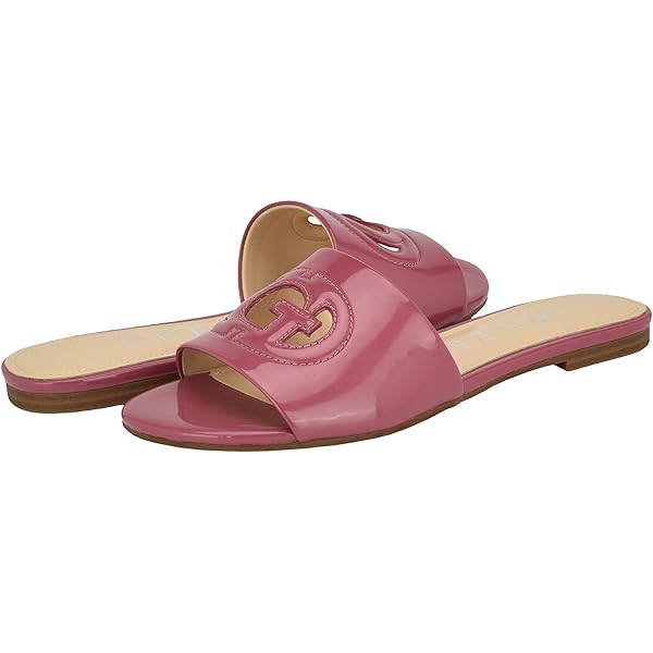 GUESS TamseaFlat Sandaal voor dames, Zwart 001, 36.5 EU