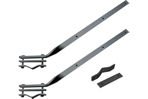 REITANO GROUP Coppia Stendibiancheria con due adattatori per ringhiera balcone in ferro rigido stendibiancheria