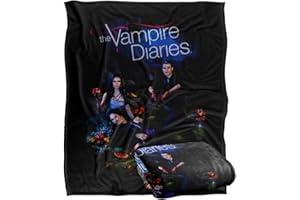LOGOVISION VAMPIRE DIARIES Silky Touch Kuscheldecke, Optimalweich, 152 x 127 cm