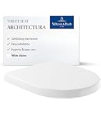 Villeroy & Boch Universele Toiletbril Toiletdeksel Wit Glanzend Met Soft Close Mechanisme Verwijderbare Breukvaste Wc Bril Van Duroplast In Ovale Vorm Origineel Reserveonderdeel 2071308691