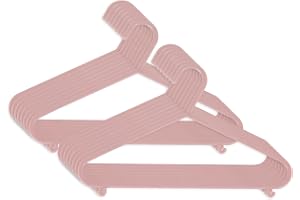 Bieco klädhängare för barn och spädbarn – 16 stycken, gammalrosa, längd ca. 30 cm – plastorganisatör för garderob – babykläde