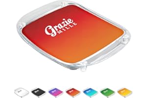 WIRKSAMWERBEN Vassoio per monete, Vassoio per il pagamento contante, Vassoio portamonete completamente assemblato, acrilico, rosso, antiscivolo